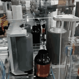 Labelling rollers of Bottle label machine